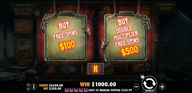 acción,RTP ,free spins,Zombie School Megaways,slot,casino,juegos777