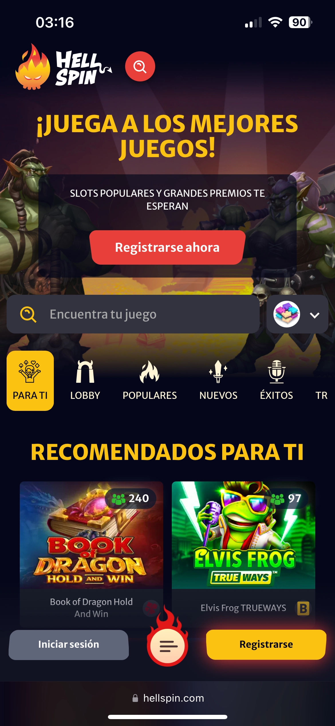 HellSpin Casino Tragamonedas