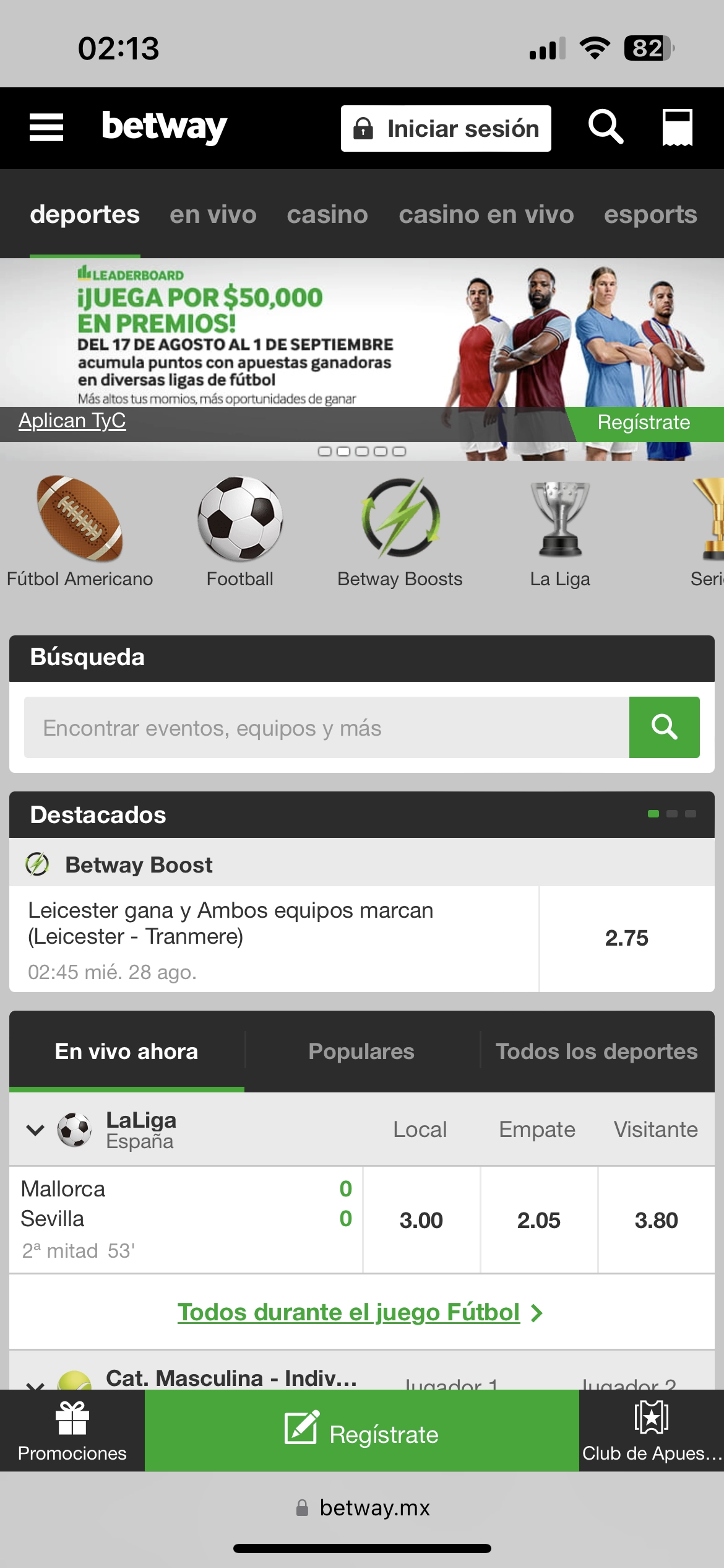 Betway Casino Deportes