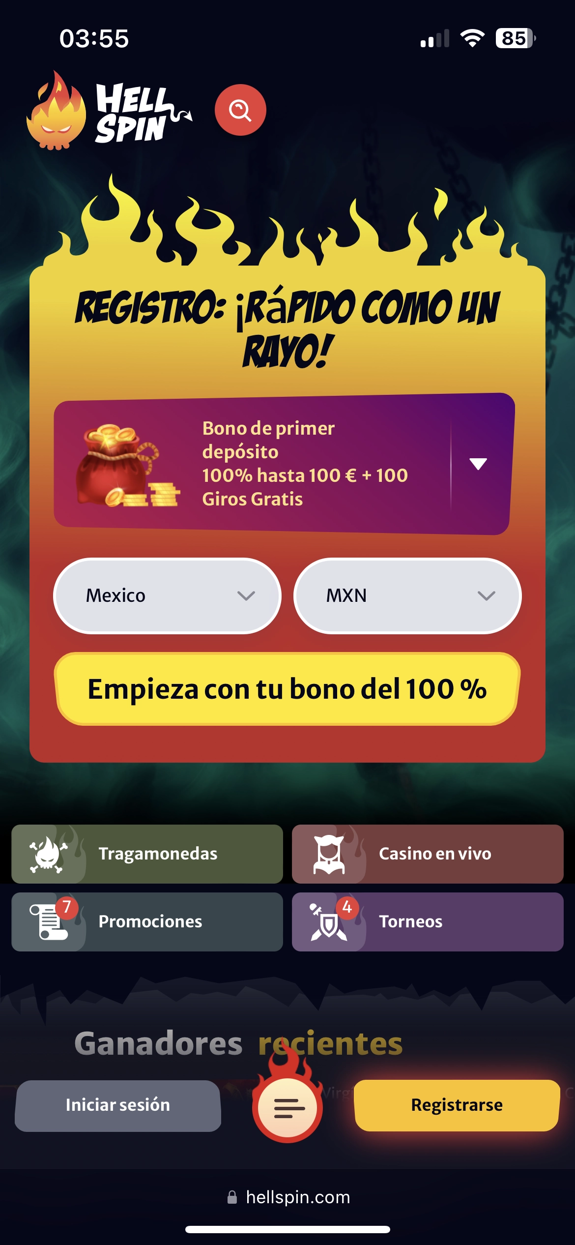 HellSpin Casino Inicio