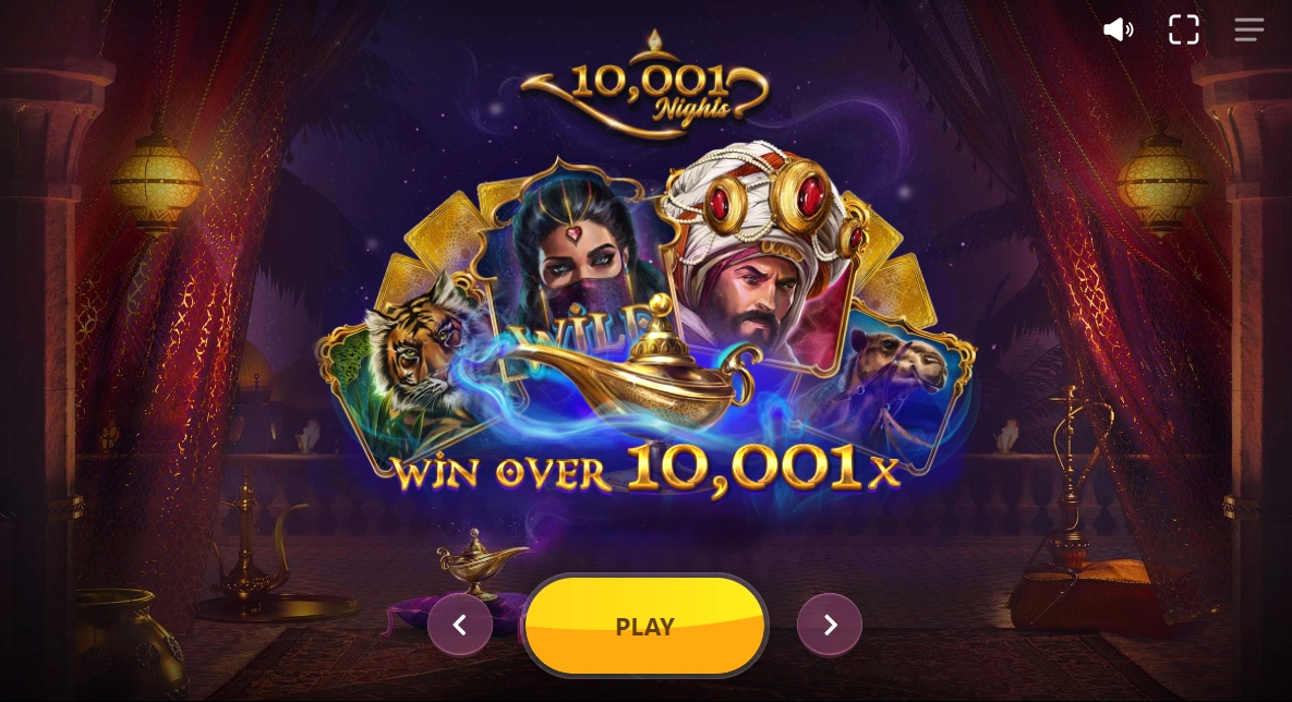 10,001 Nights,red tiger,tragamonedas,juego gratis, jugar gratis,casinos online,casino línea,juegos friv