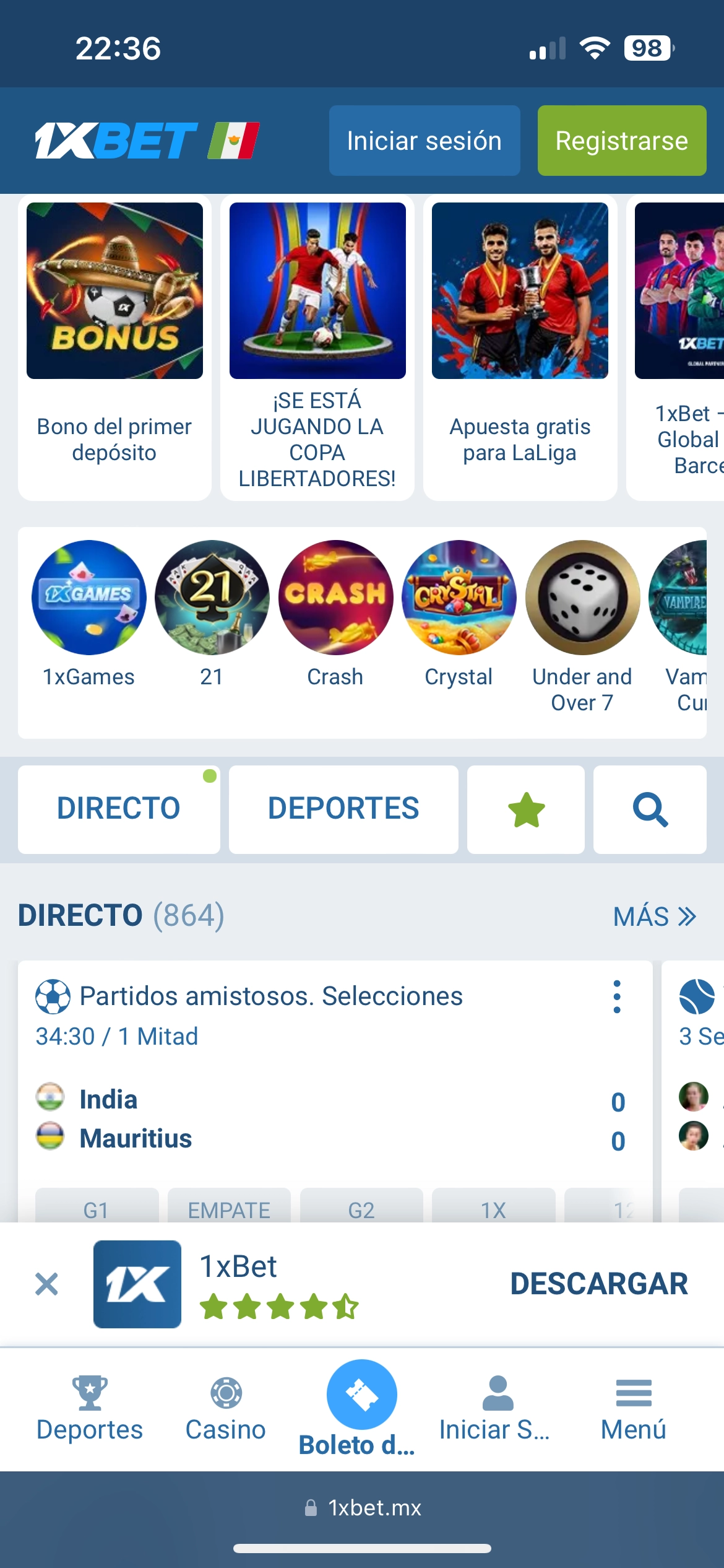 1xBet Casino Inicio