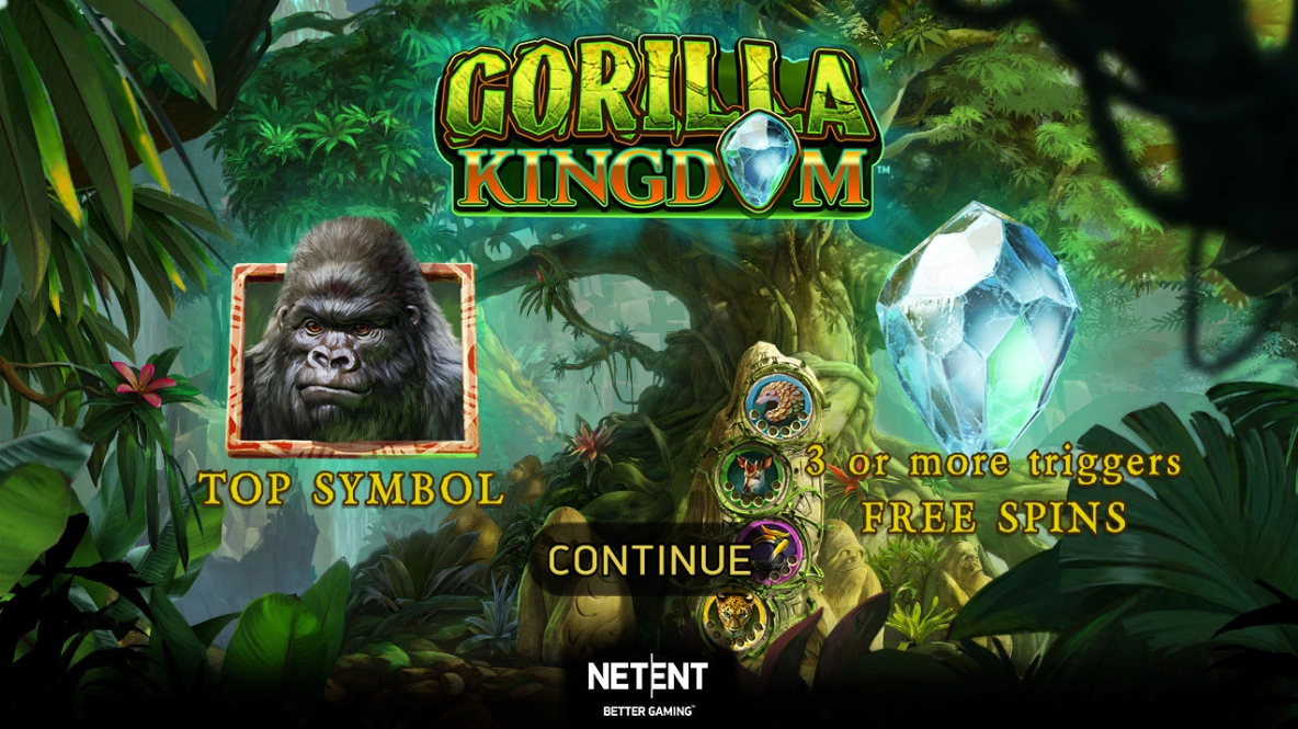 Gorilla Kingdom,NetEnt,tragamonedas,juego gratis,jugar gratis,casinos online,casino línea,juegos friv,juega enlinea