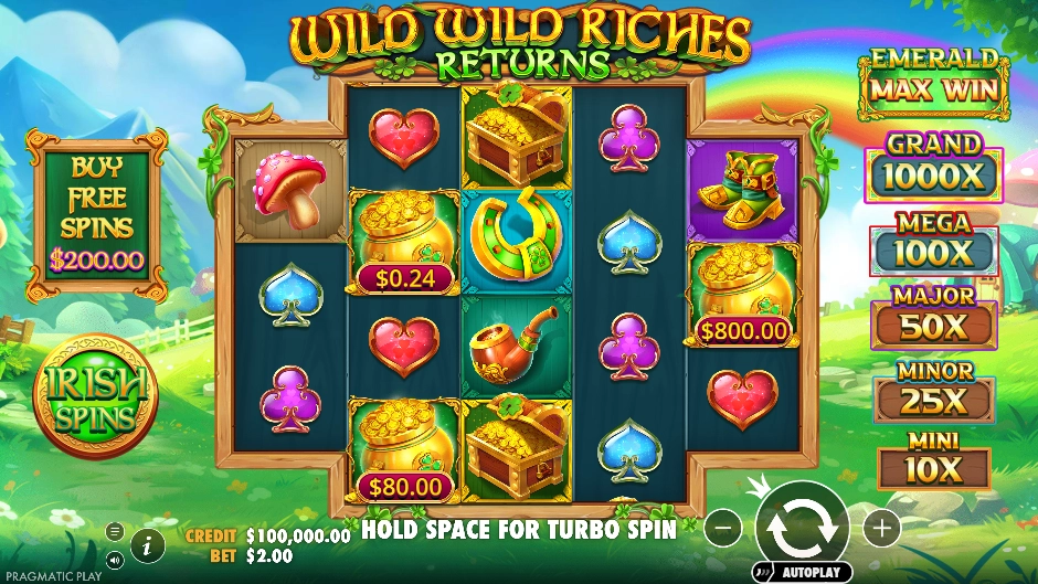 Wild Wild Riches Returns,Wild Wild Riches Returns slot,,tragamonedas,juegos,casino online,juegos 777