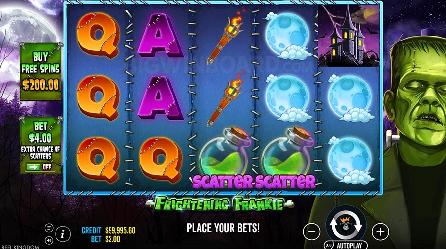 Frightening Frankie,Frightening Frankie slot,tragamonedas,juegos,casino online,juegos 777