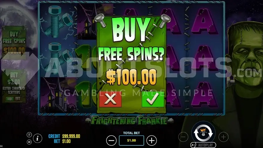 Frightening Frankie,Frightening Frankie slot,tragamonedas,juegos,casino online,juegos 777