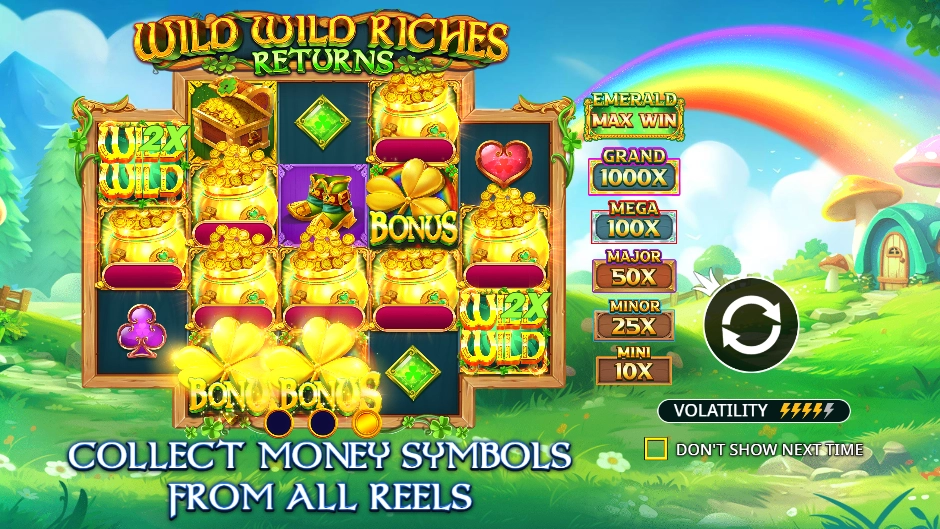 Wild Wild Riches Returns,Wild Wild Riches Returns slot,,tragamonedas,juegos,casino online,juegos 777