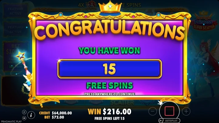 Starlight Princess Super Scatter,free spins,tragamonedas,juegos,casino online,juegos 777